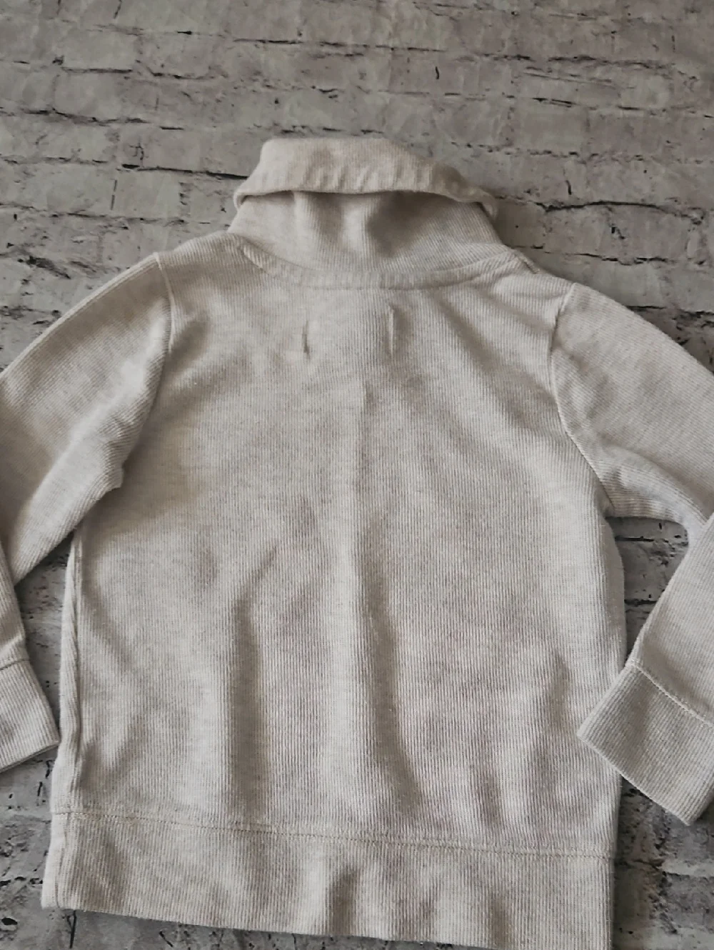 Old Navy Boys Cream Knit Shawl Collar Sweatshirt Size 4t